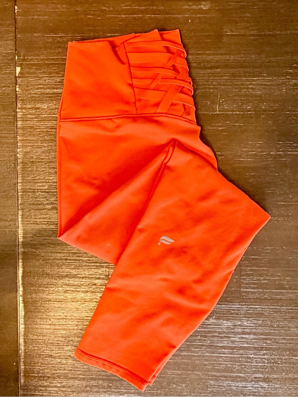 Fabletics PowerHold Active Leggings in Bright Orange - women M